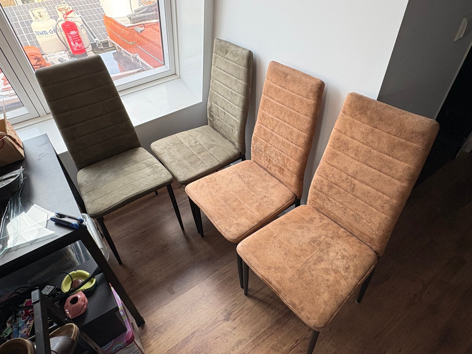 eetkamer stoelen, Ophalen, Gebruikt, Bruin