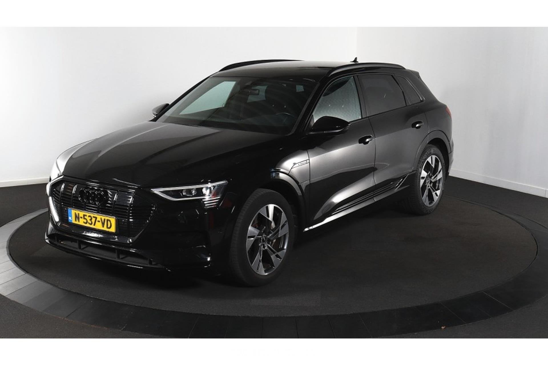 Audi E-tron 55 Quattro Advanced edition 95 kWh (bj 2021), Automaat, 0 cilinders, Gebruikt, Zwart