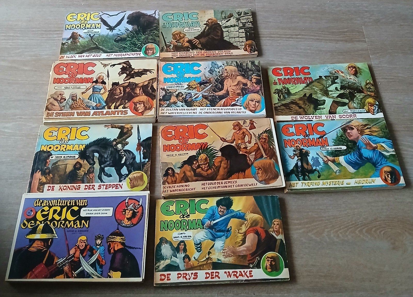Eric de Noorman - set van 10 stripboeken, Ophalen of Verzenden, Gelezen, Hans G. Kresse