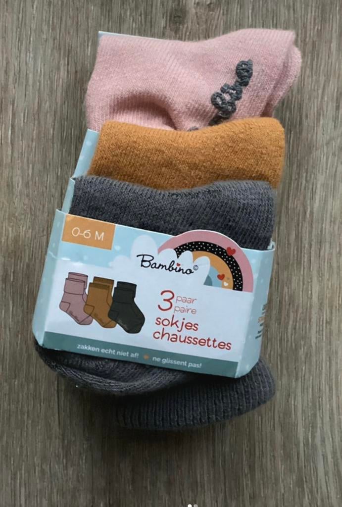 Gloednieuw pakketje babysokken (3 paar), Kinderen en Baby's, Babykleding | Schoentjes en Sokjes, Ophalen of Verzenden, Nieuw, Jongetje of Meisje