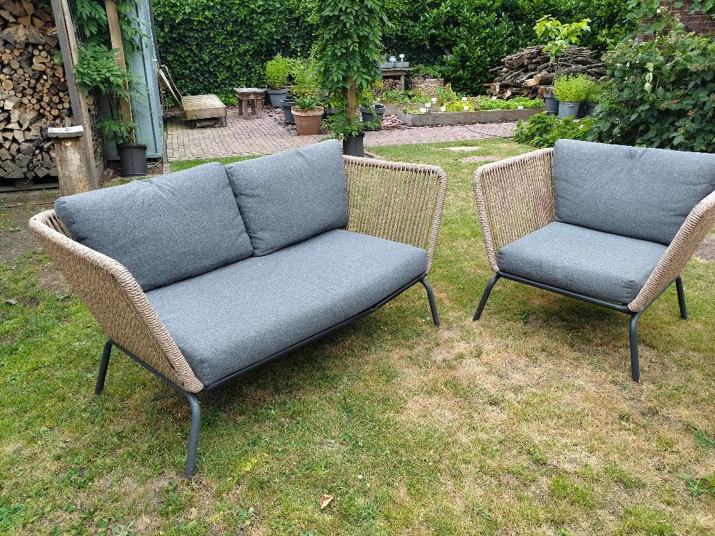 Louncheset intratuin Iris, Ophalen, 4 zitplaatsen, Gebruikt, Loungeset