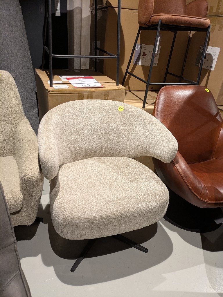 NIEUWE DRAAIFAUTEUIL VOOR SPOTPRIJS, Ophalen, MODERN, Nieuw, 75 tot 100 cm