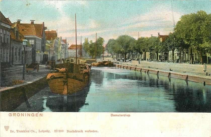 300-120-023 Groningen Damsterdiep, Verzenden, Voor 1920, Groningen