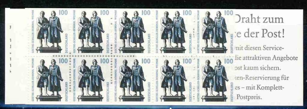 Duitsland postzegelboekje 36 1998 postfris, Postzegels en Munten, Ophalen of Verzenden, BRD, Postfris