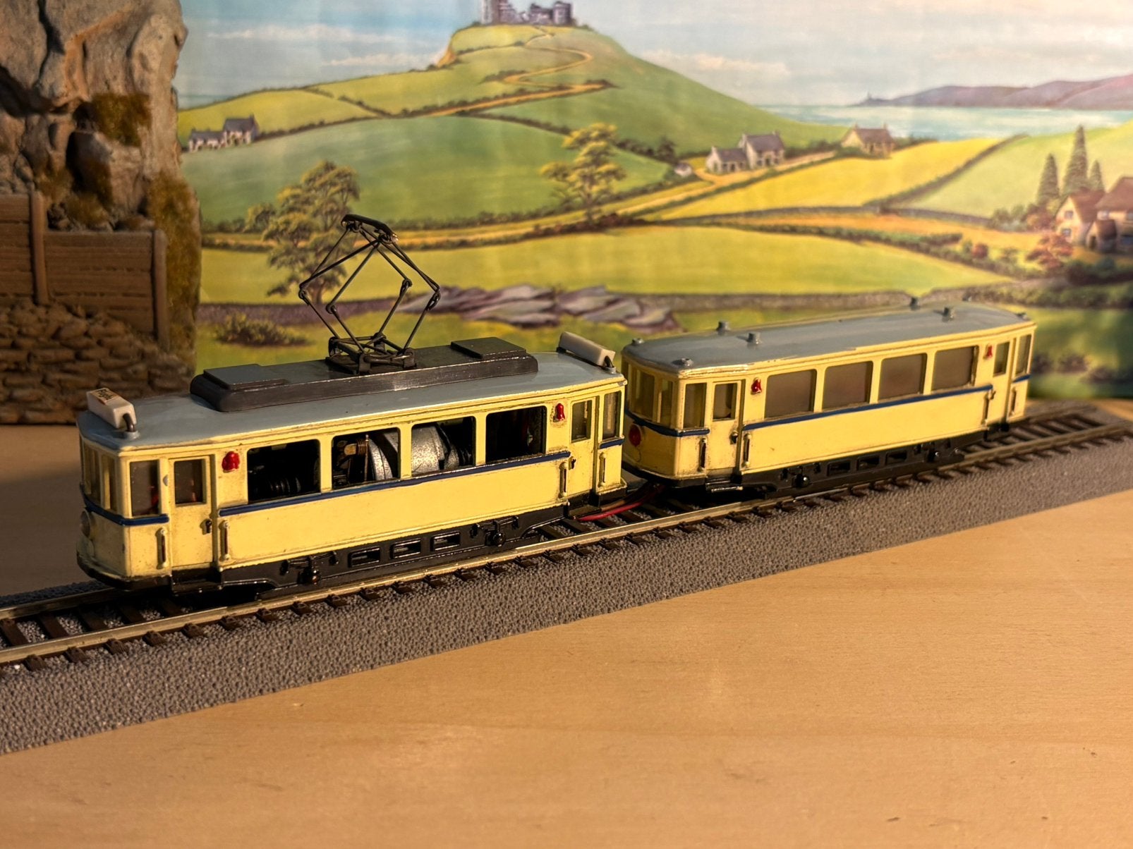 HAMO tram 1101 met bijwagen, Gebruikt, Verzenden, Märklin, Gelijkstroom