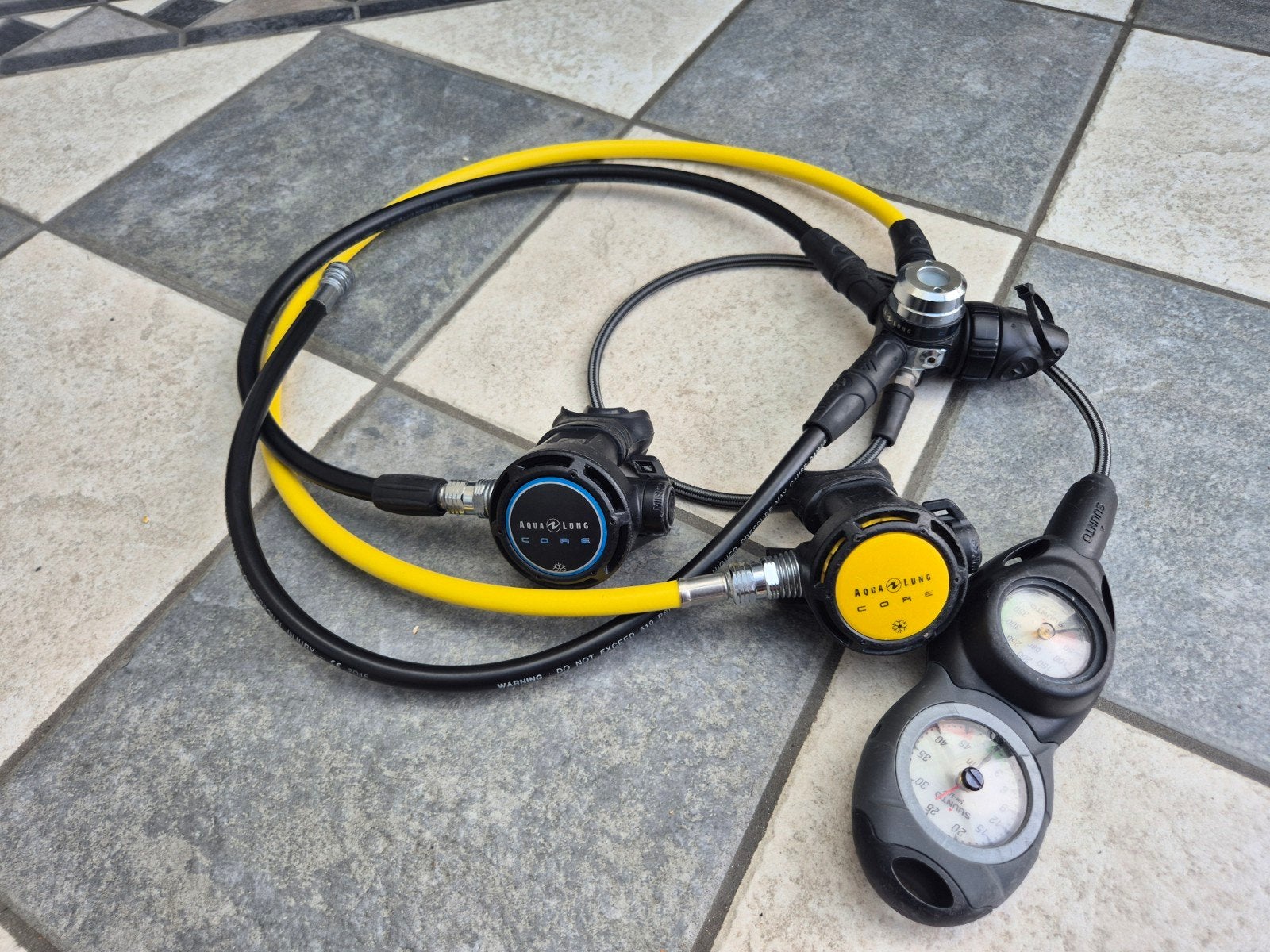 AquaLung Core Ademautomaat – met suunto CB2, Watersport en Boten, Duiken, Ophalen of Verzenden, Gebruikt