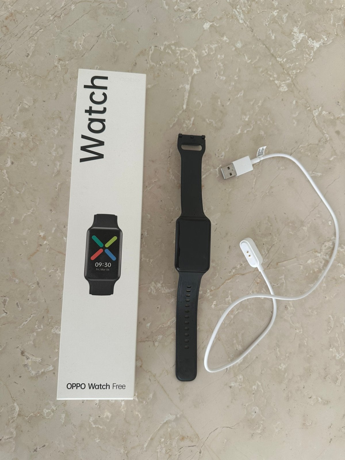OPPO WATCH Free Smart Watch, Ophalen of Verzenden, Zo goed als nieuw, Zwart, Android