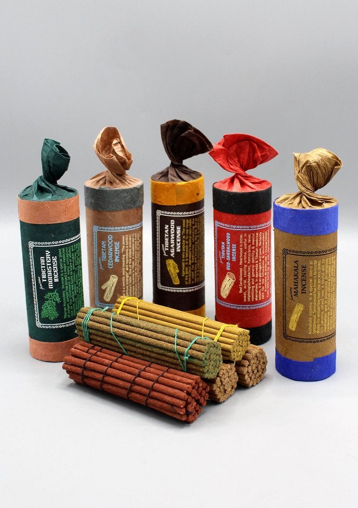 Tibetaanse hout wierook set (5 pakjes), Overige materialen, Nieuw, Nepalhandwerk.nl, Meerkleurig