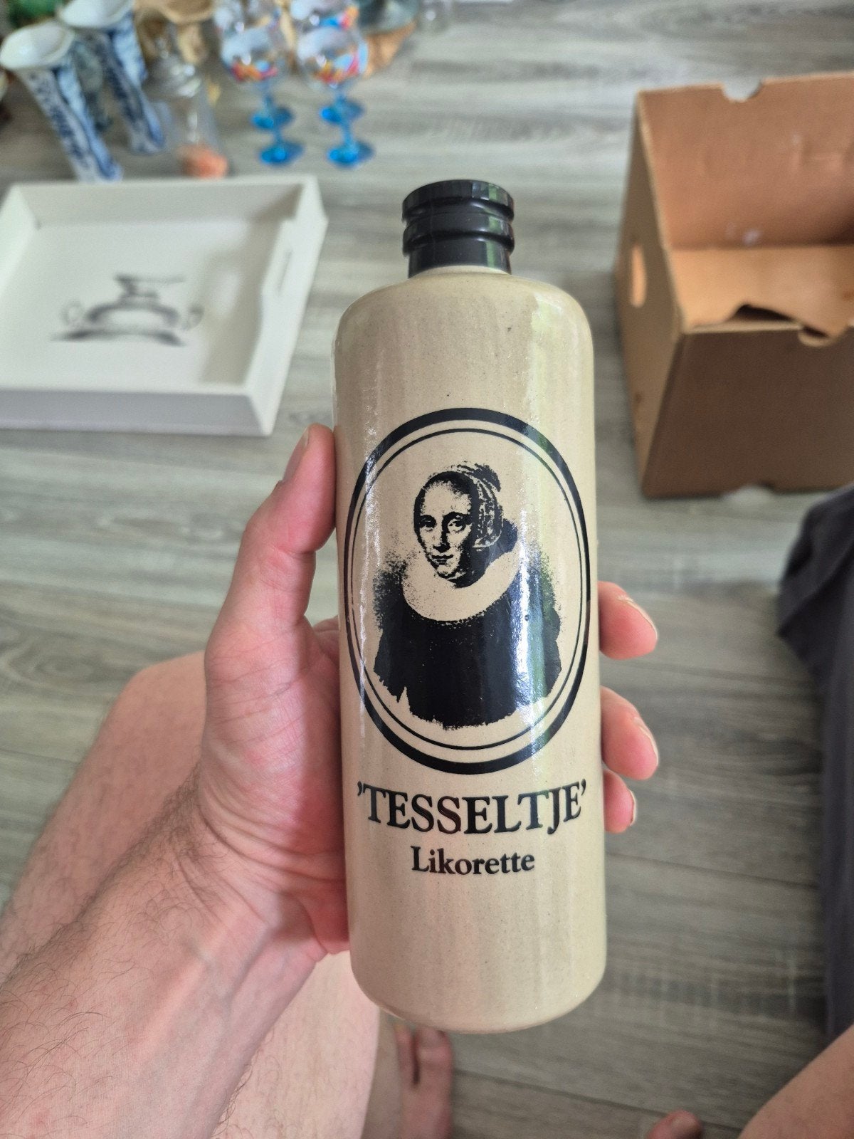 Tesseltje Likorette Kruidige Likeur - Slijterij Smidt-Witte, Antiek en Kunst, Ophalen of Verzenden