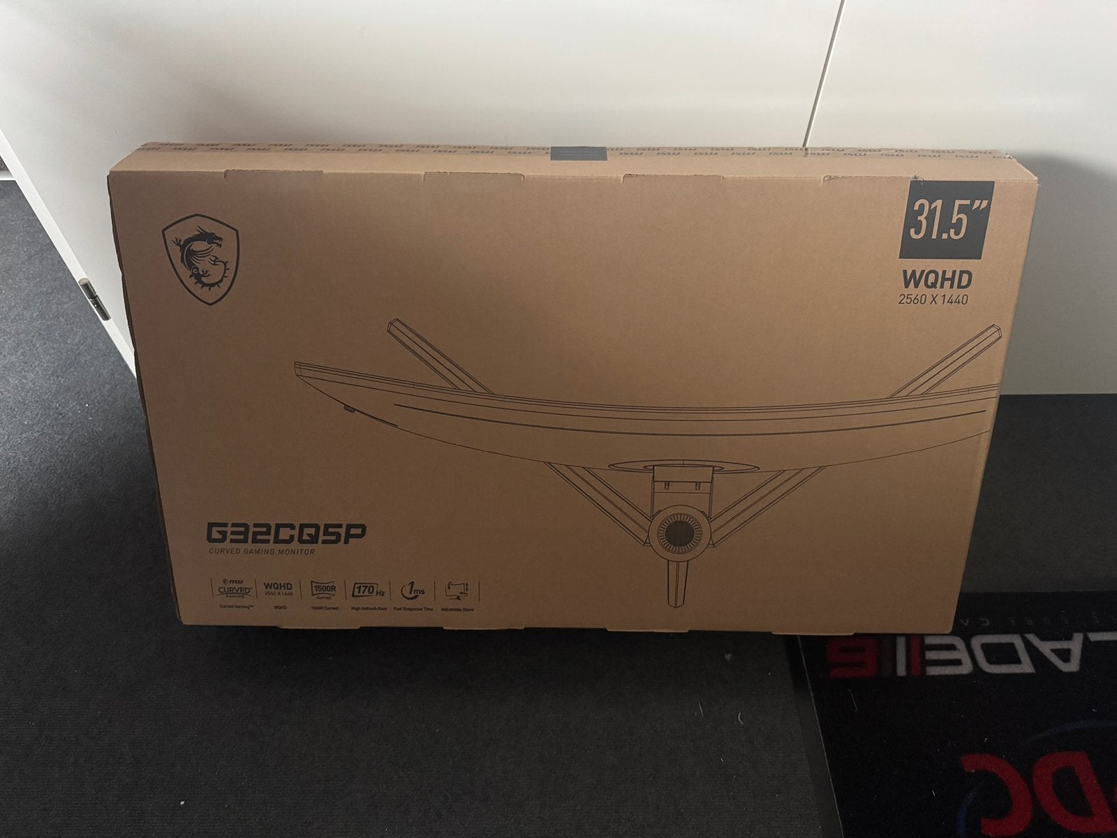 MSI G32CQ5P - QHD Curved Gaming Monitor - 170hz, Curved, VA, Zo goed als nieuw, Ophalen