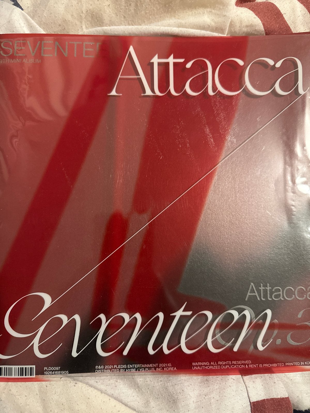 SEVENTEEN Attacca 9th Mini Album K-Pop CD, K-pop, Verzenden, Zo goed als nieuw, Inclusief boekje