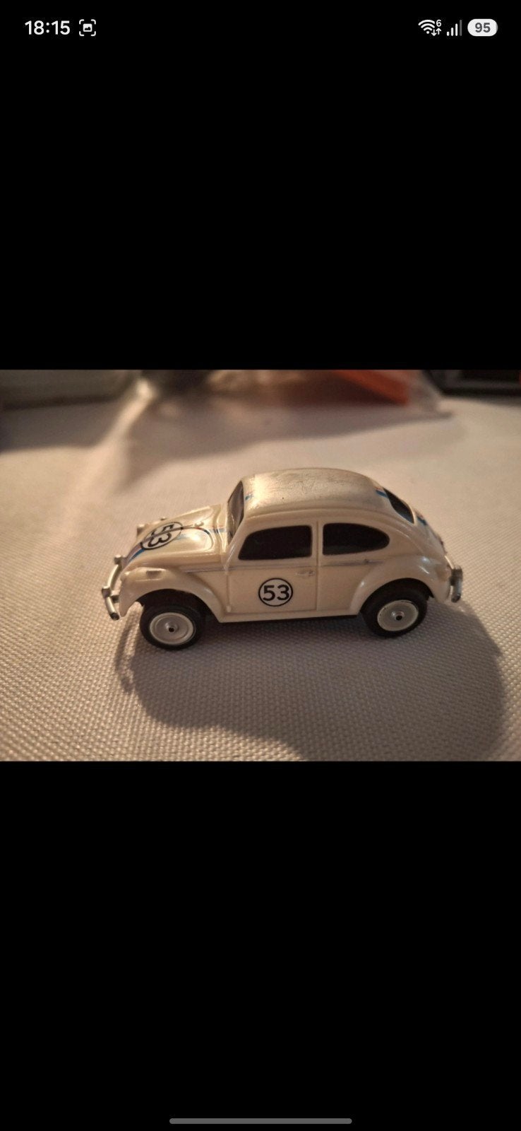 Volkswagen Kever Herbie modelauto - nummer 53, Ophalen of Verzenden, Gebruikt, Auto, Overige merken
