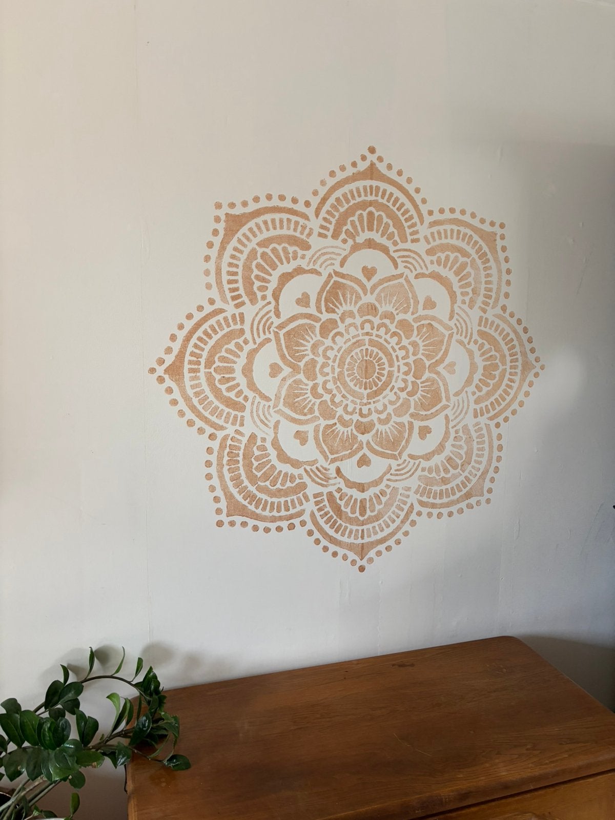 Te huur: prachtig Mandala muursjabloon, Huis en Inrichting, Ophalen, Boho, 116 cm, Zo goed als nieuw