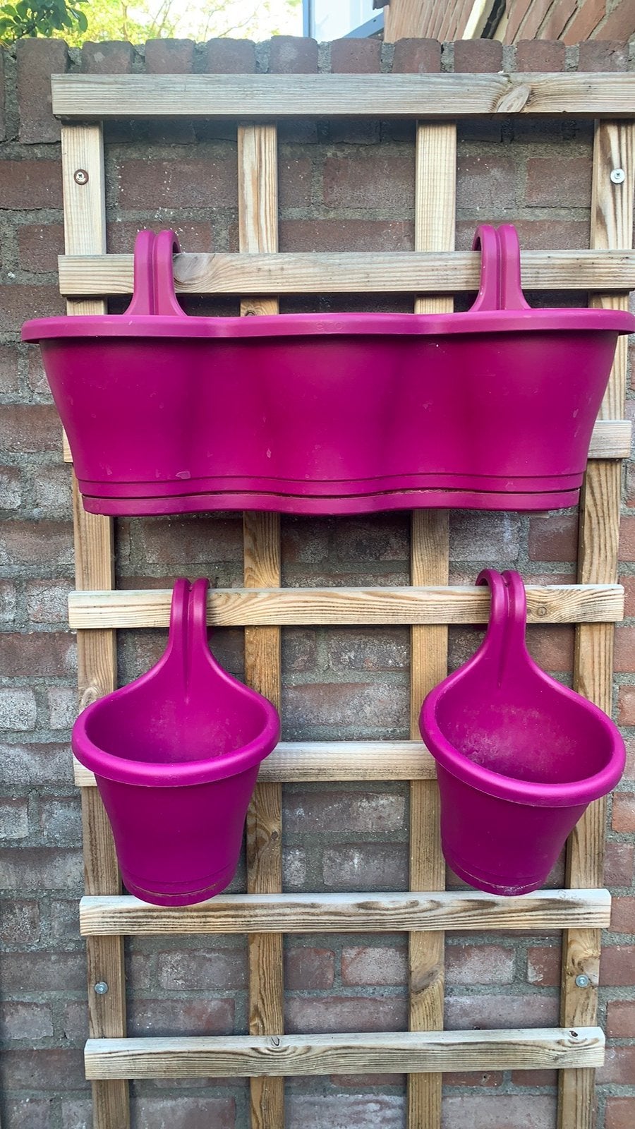 Hang bloembakken hdpe div kleuren, Ophalen, Kunststof, Minder dan 30 cm, Rond