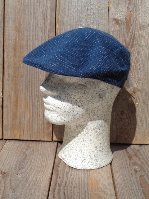 Hatland Headwear blauw gemêleerde pet maten S en XL, 60 cm (XL, 7½ inch) of meer, Haven 49, Geasluis@planet.nl, Nieuw