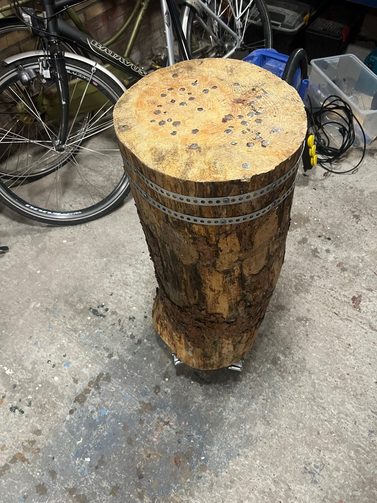 Nagelblok / Spijkerblok voor nagelen, Ophalen, Gebruikt, Overige typen