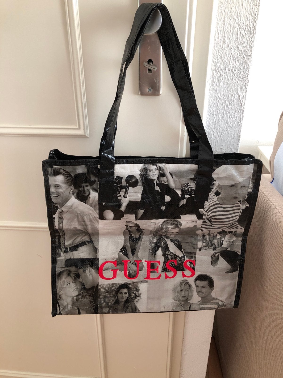 Guess Shopper Tas Zwart/Wit met Foto's, Ophalen of Verzenden, Nieuw, Zwart, Shopper