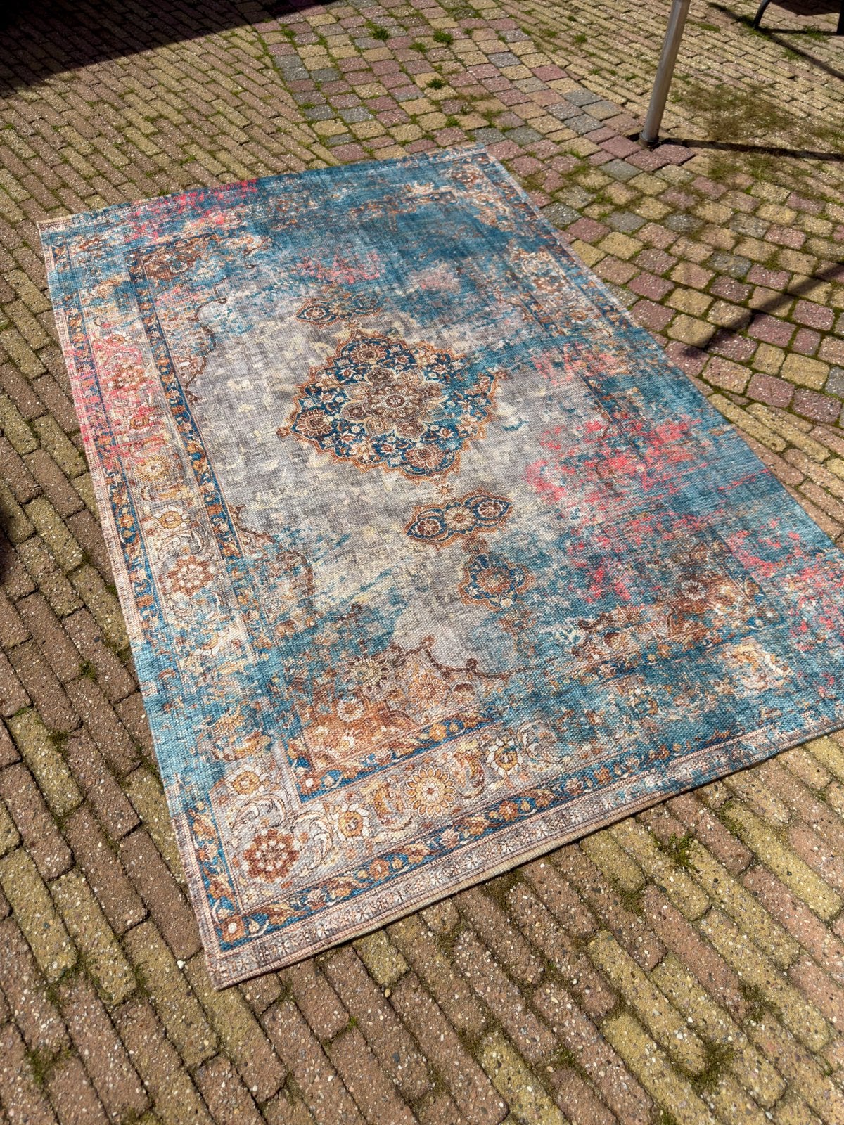Rozenkelim buitenkleed, Huis en Inrichting, Stoffering | Tapijten en Kleden, Zo goed als nieuw, 100 tot 150 cm, 150 tot 200 cm