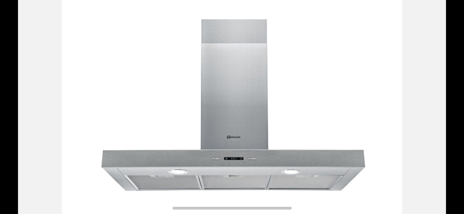 Bauknecht DBHBS 93 LL X NIEUW!!! wandafzuigkap (90 cm), Ophalen, Zo goed als nieuw, Recirculatie