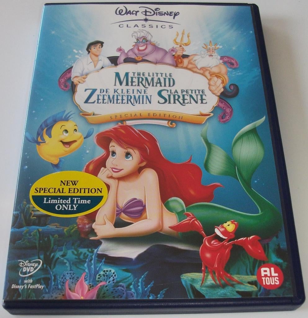 Dvd *** KLEINE ZEEMEERMIN *** Walt Disney, Cd's en Dvd's, Avontuur, Alle leeftijden, Ophalen of Verzenden, Zo goed als nieuw
