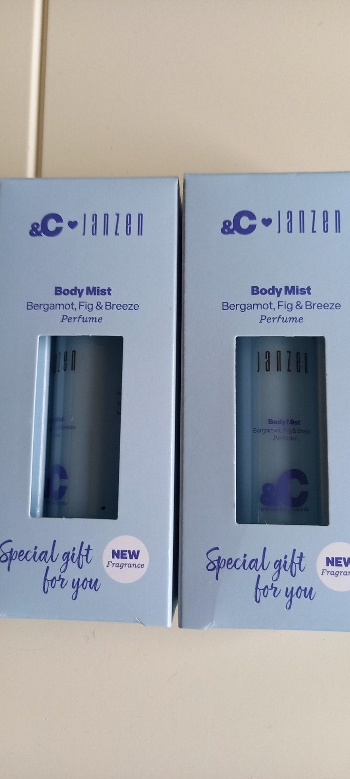 C&C Janzen Body Mist Bergamot, Fig & Breeze Parfum (2x), Ophalen of Verzenden, Nieuw, Overige typen