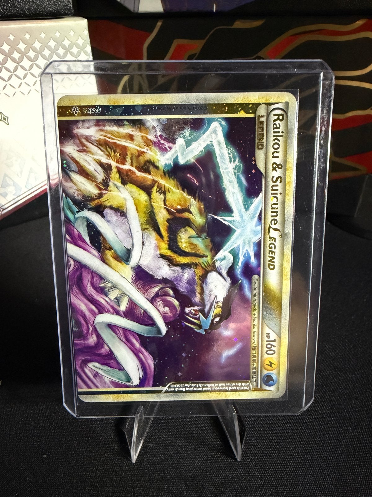 Pokemon Raikou & Suicune LEGEND kaart, Ophalen of Verzenden, Gebruikt, Losse kaart
