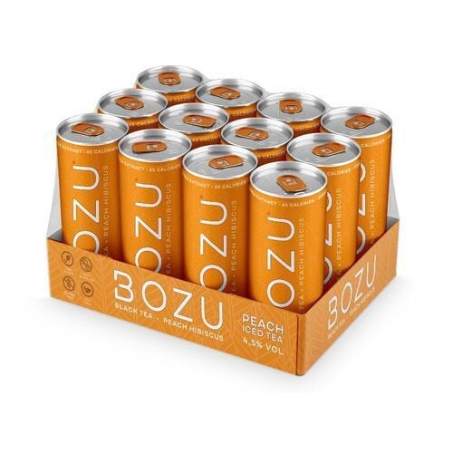 Bozu peach 12x25cl, Verzenden