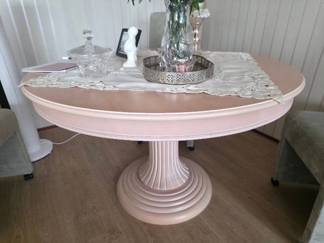 Eettafel, Huis en Inrichting, Tafels | Eettafels, Ophalen, Gebruikt, Rond, Klassiek romantisch
