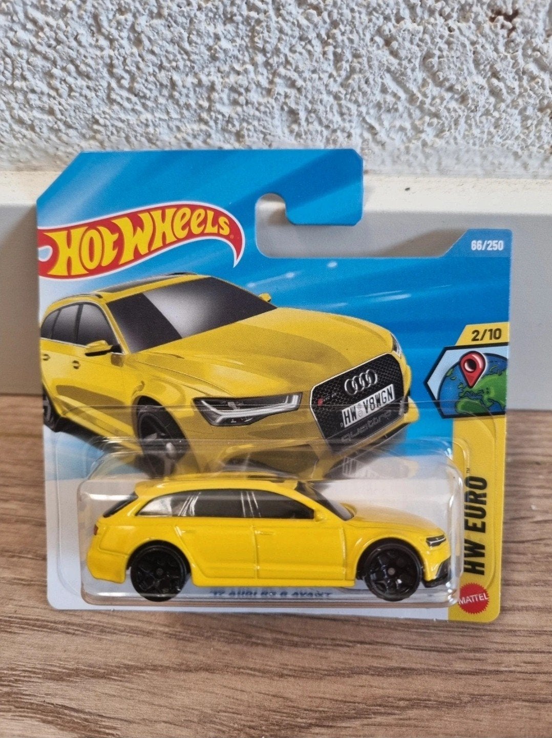 Hot Wheels '17 Audi RS 6 Avant - Geel, Ophalen of Verzenden, Nieuw, Auto