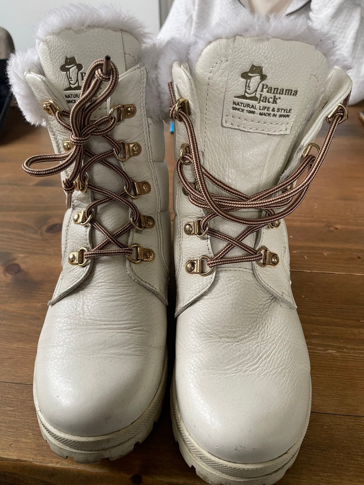 Panama Jack dames winterlaarzen, maat 38, wit, Ophalen of Verzenden, Gedragen, Wit, Lage of Enkellaarzen