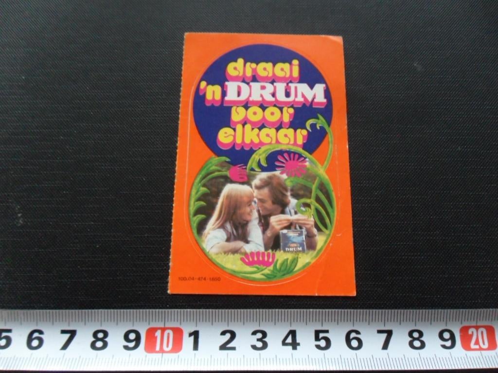 sticker draai 'n DRUM voor elkaar   SHAG, Ophalen, Zo goed als nieuw