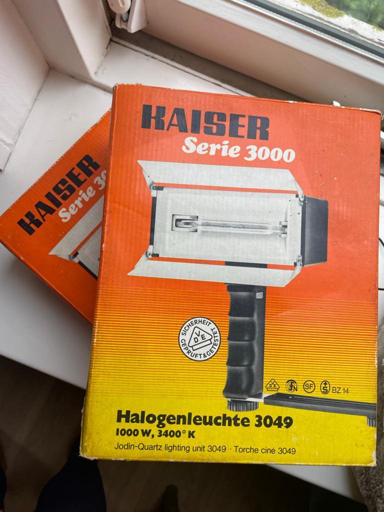Kaiser Serie 3000 Halogeenleuchte 3049 - Vintage Studio Lich, Ophalen of Verzenden, Gebruikt