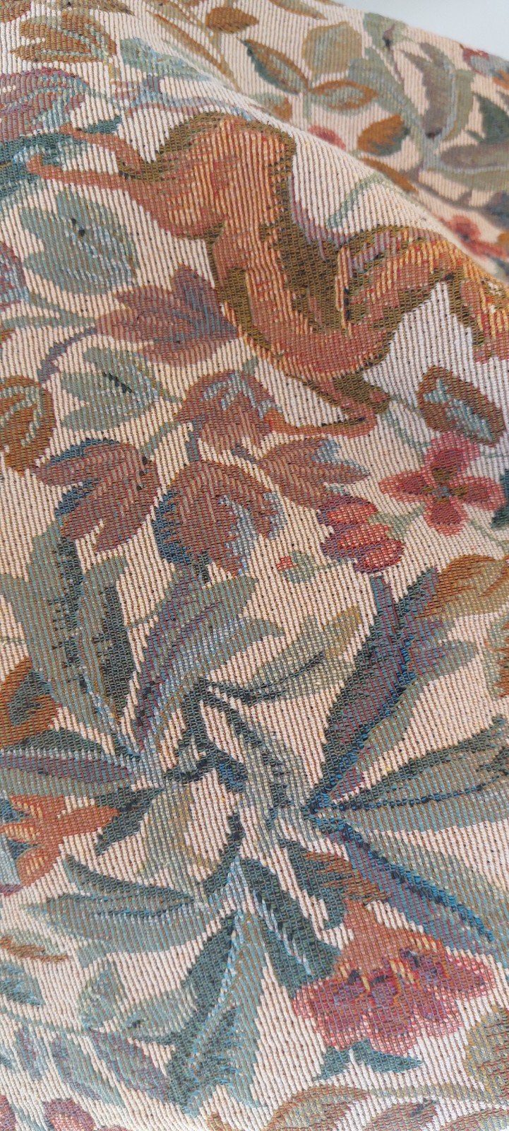 Decoratie coupon gobelin met botanisch motief, Ophalen of Verzenden, Zo goed als nieuw, Groen, Rechthoekig