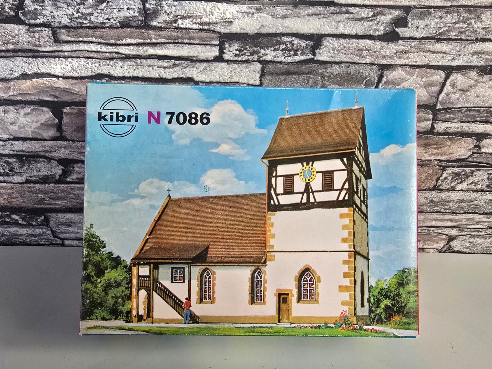 Kibri kerk kerkgebouw Schanbach N spoor trein 1:160, Overige merken, Gelijkstroom of Wisselstroom, Brug, Tunnel of Gebouw, Nieuw