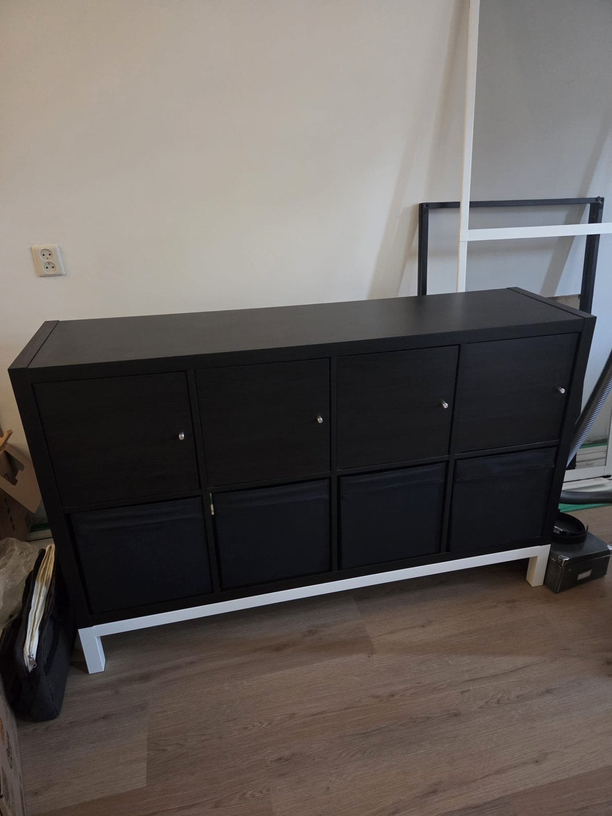 Zwarte ladekast, Ophalen, Zo goed als nieuw, 25 tot 50 cm, 50 tot 100 cm