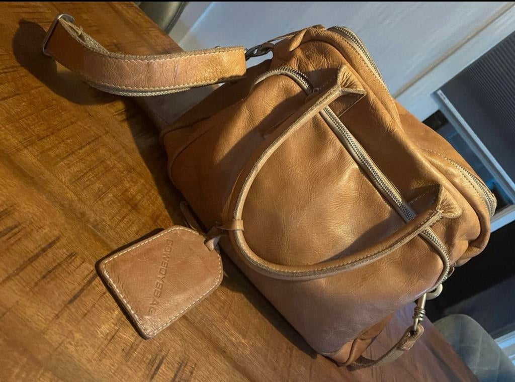 Luiertas cowboysbag, Kinderen en Baby's, Luiertassen, Ophalen of Verzenden, Gebruikt, Schoudertas