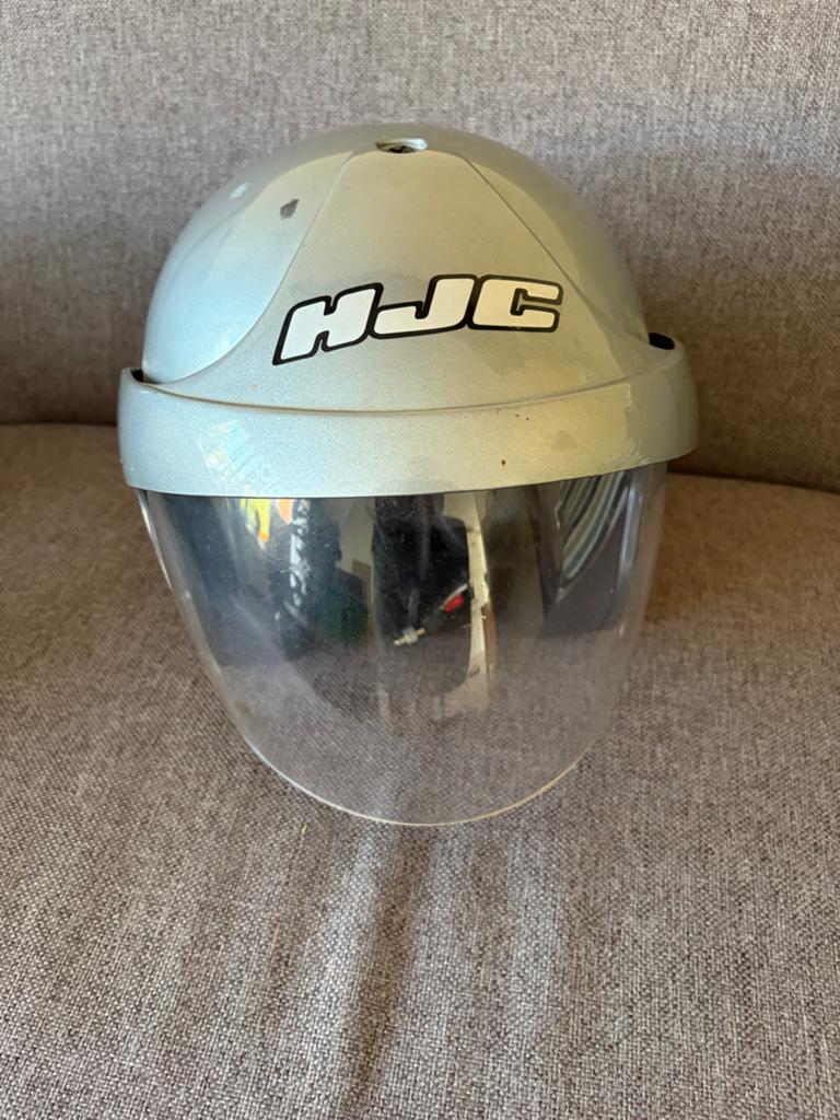 HJC Jethelm - Maat XS - Zilver, XS, Heren, Ophalen of Verzenden, Tweedehands