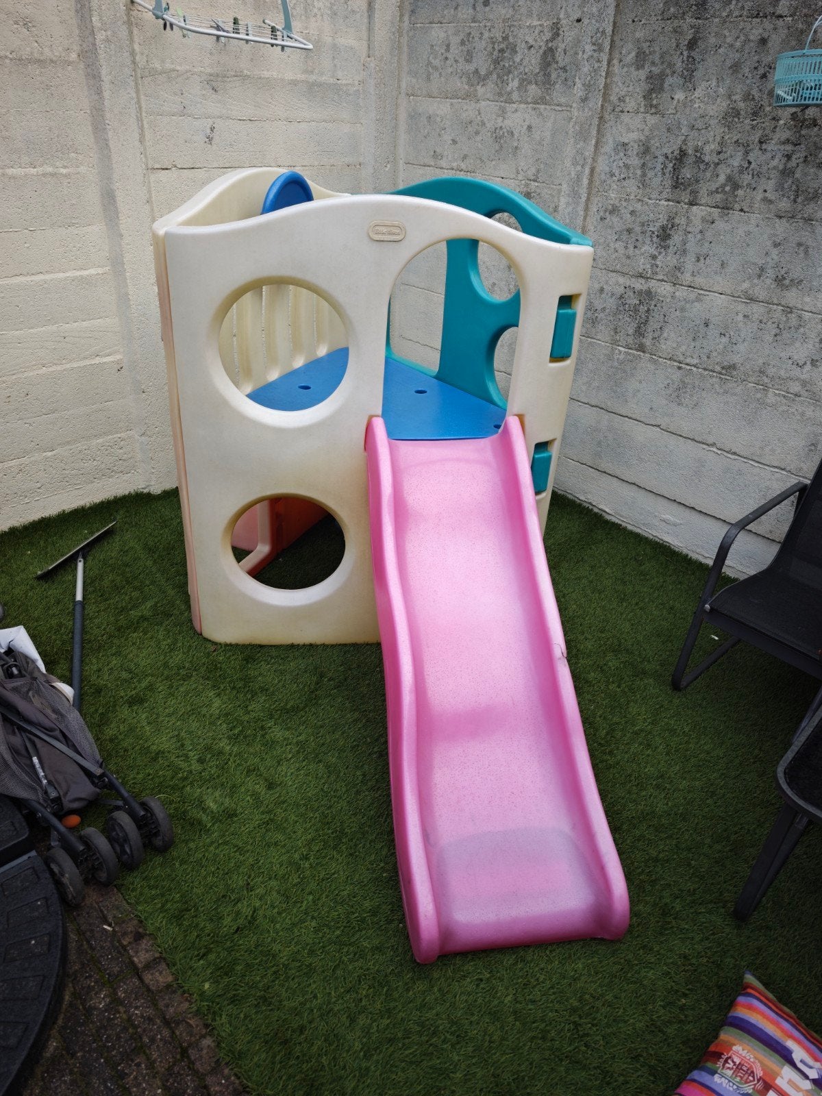 GRATIS Little Tikes Klimtoestel met Glijbaan - Gebruikt, Ophalen, Gebruikt, Glijbaan