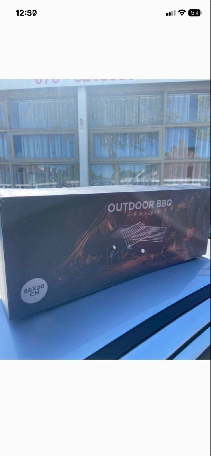 Nieuwe Outdoor BBQ - Draagbare Barbecue 56x20 cm, Ophalen of Verzenden, Nieuw