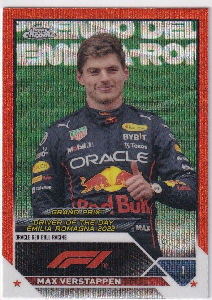 Max Verstappen Orange Wave Refractor #169 /25, Verzenden, Nieuw, Formule 1