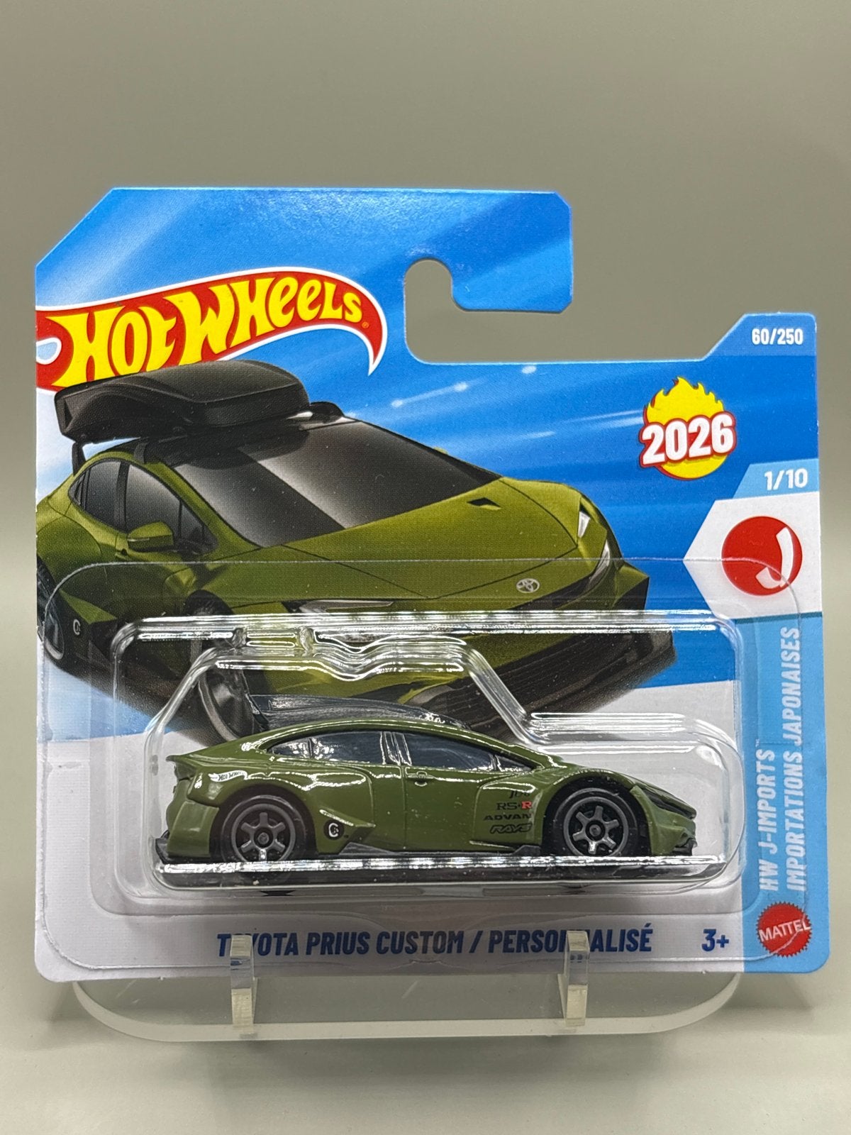 Hot Wheels 2026 Toyota Prius Custom met dakkoffer, Auto, Nieuw, Ophalen of Verzenden, Mattel