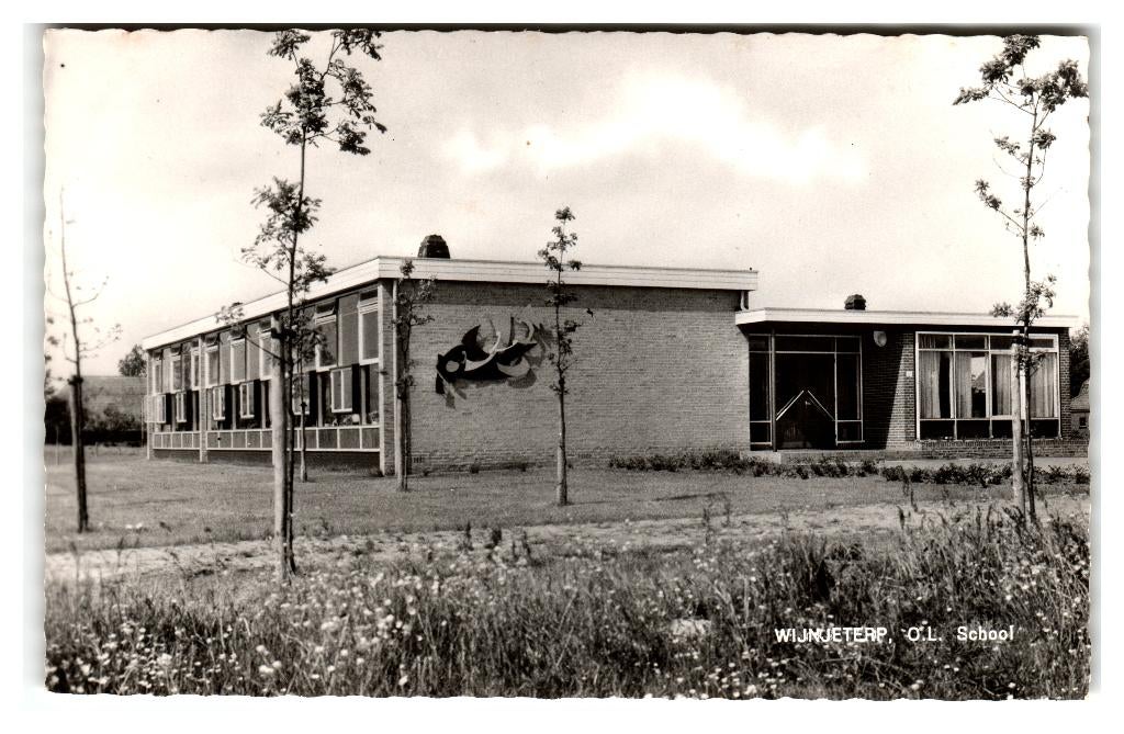 Wijnjeterp, O.L. School, Verzamelen, Ansichtkaarten | Nederland, Verzenden, 1960 tot 1980, Ongelopen, Friesland
