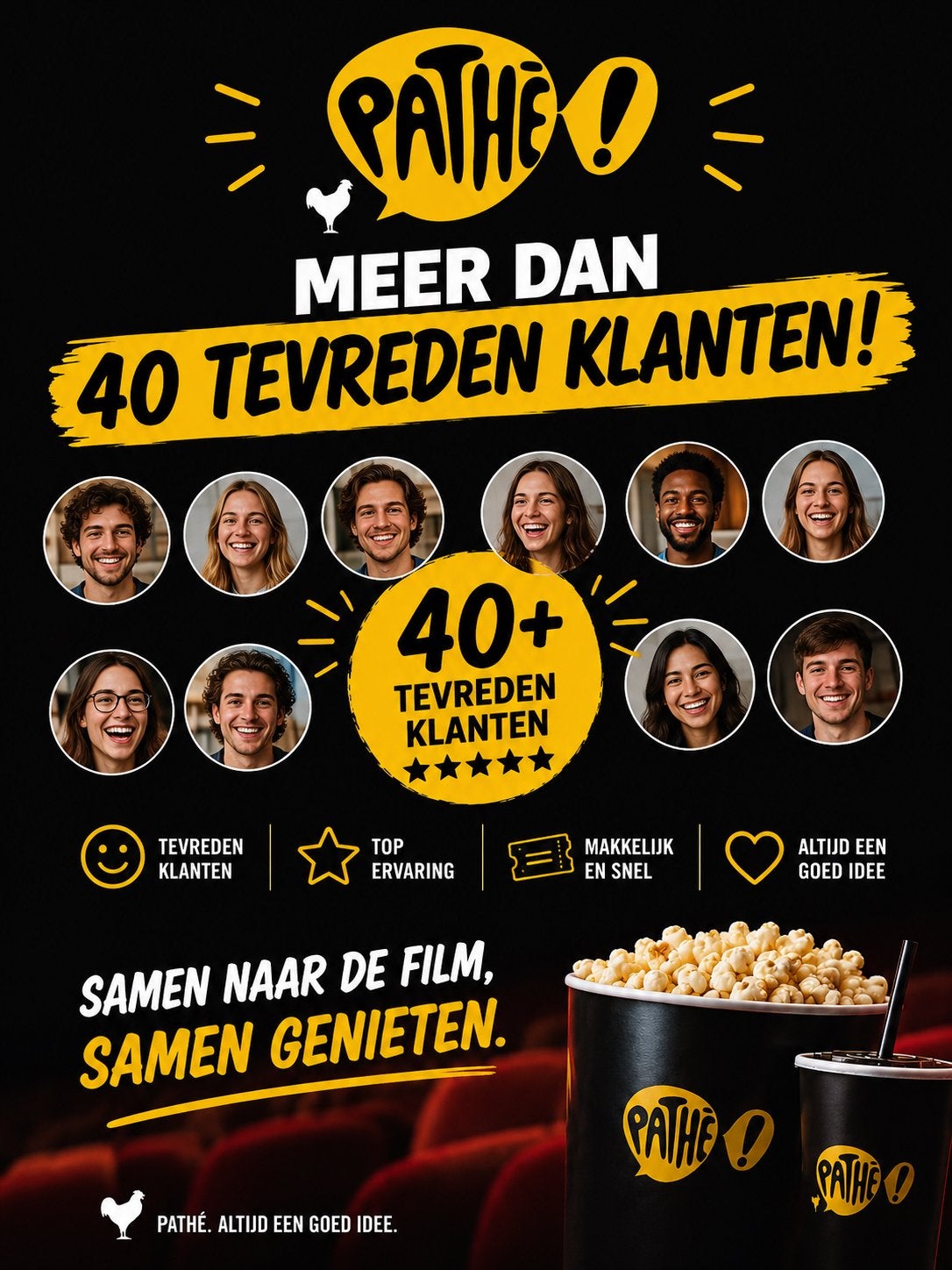 Pathe ticket 1+1 gratis, Ophalen, Zegels, Bonnen of Punten