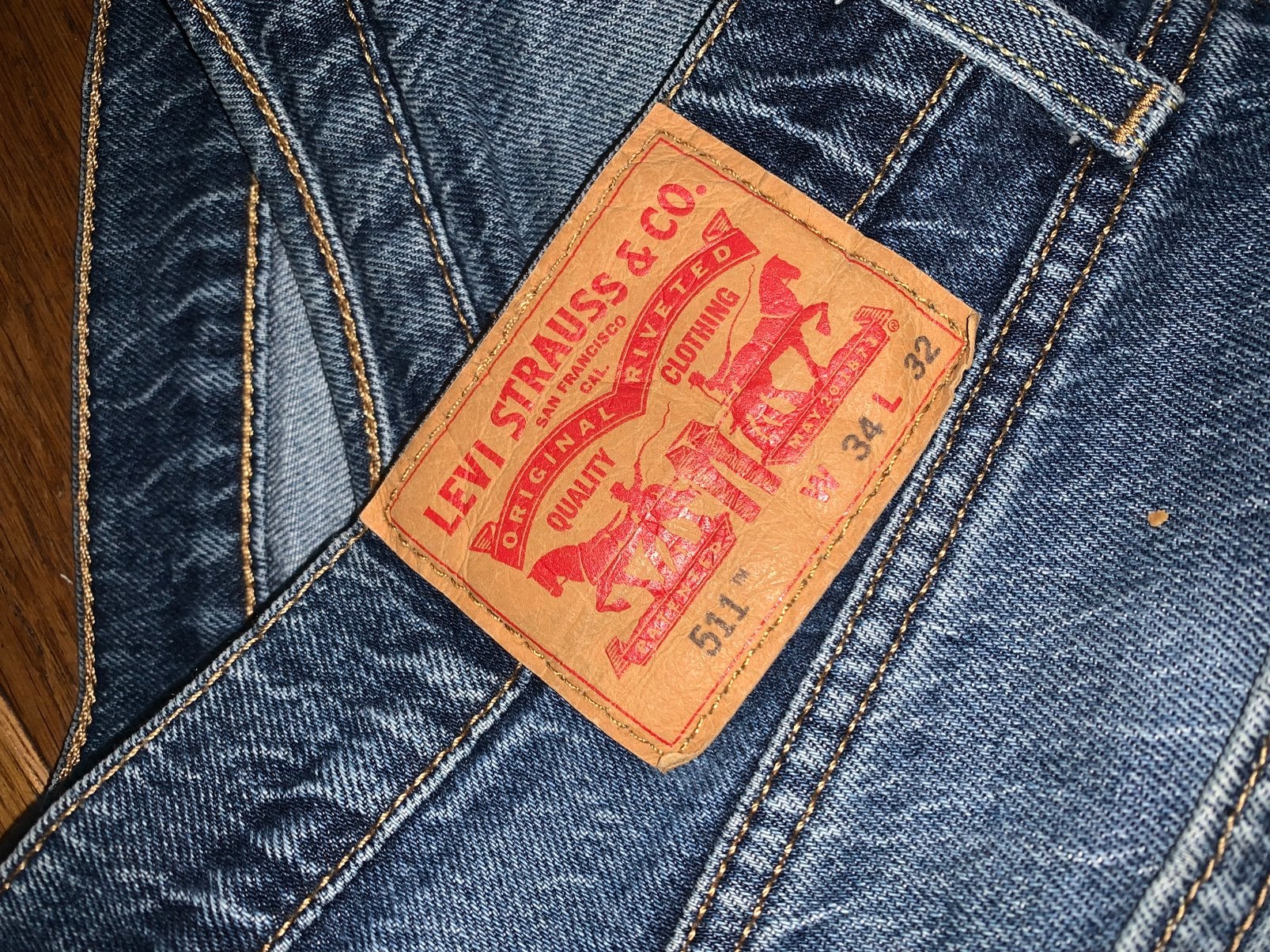 Levi's jeans maat 34/32 zgan, Ophalen of Verzenden, Zo goed als nieuw, Blauw, W33 - W34 (confectie 48/50)