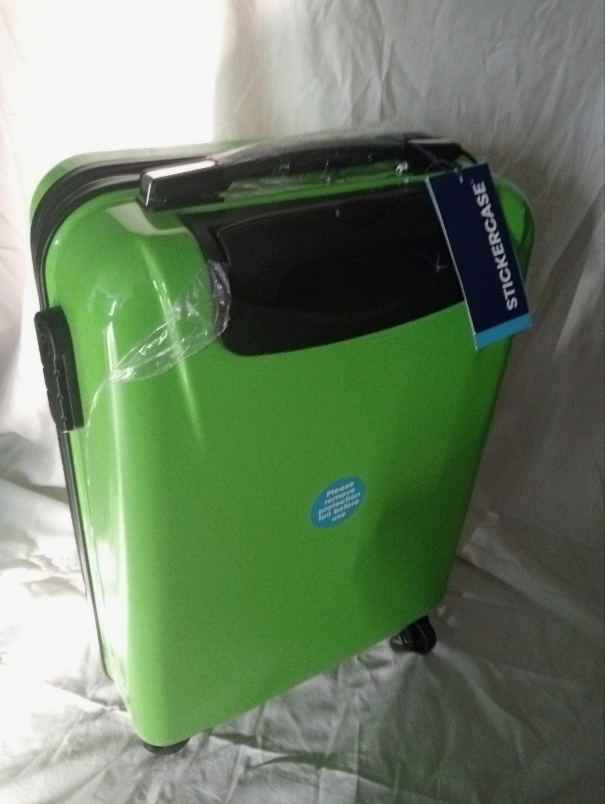 Nieuwe Groene Handbagage Koffer - Hard Kunststof, Wieltjes, Hard kunststof, Nieuw, Minder dan 50 cm