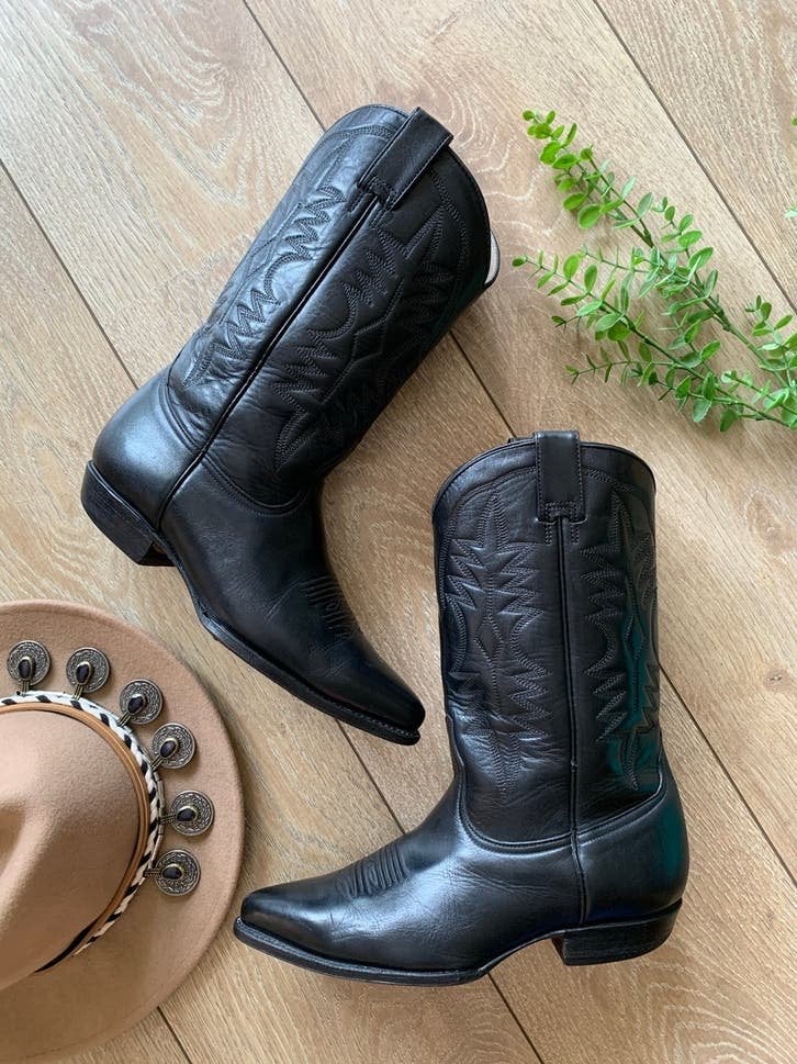 San Diego cowboylaarzen 40 western boots bohemian laarzen, Hoge laarzen, -, Zwart, -