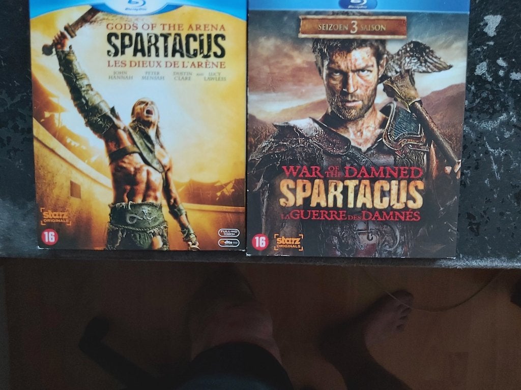 spartacus 2 x  blu ray, Engels, Nederlands, Ophalen of Verzenden, Zo goed als nieuw
