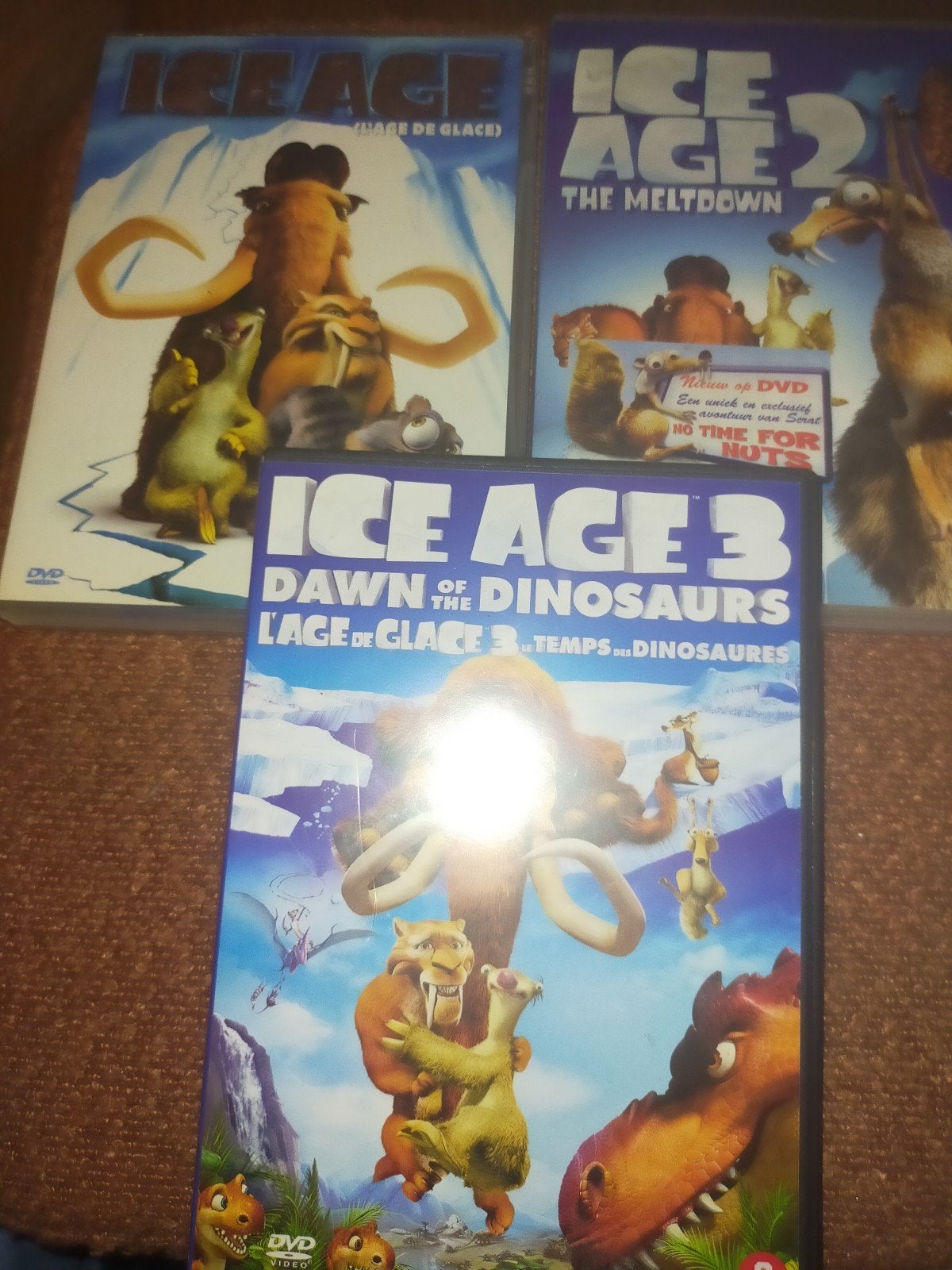 Ice Age 1, 2 & 3 DVD Collectie - Familie Animatie, Ophalen, Gebruikt, Animatie, Alle leeftijden