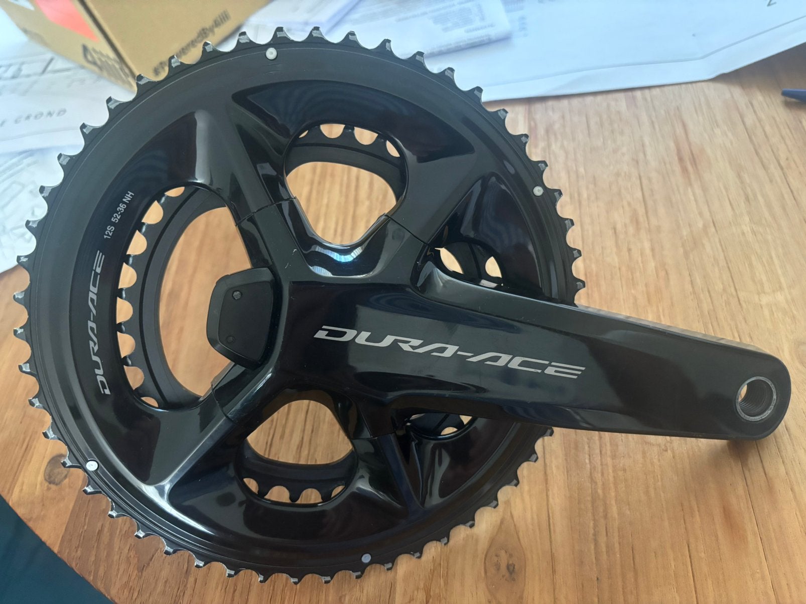 Dura Ace FC-R9200-P crankstel 52-36 powermeter 170 vermogen, Ophalen of Verzenden, Zo goed als nieuw, Racefiets, Crankstel of Pedalen