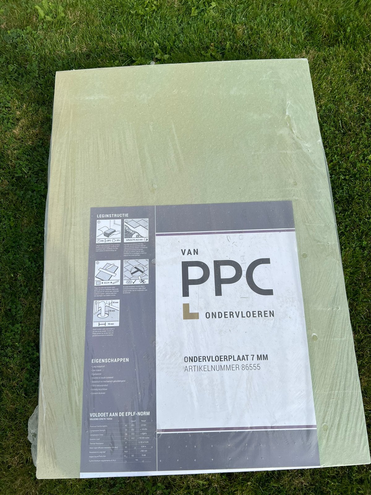 Ondervoer 7 mm ( +- 12 m2 ), Ophalen, 50 tot 150 cm, Zo goed als nieuw, 10 m² of meer